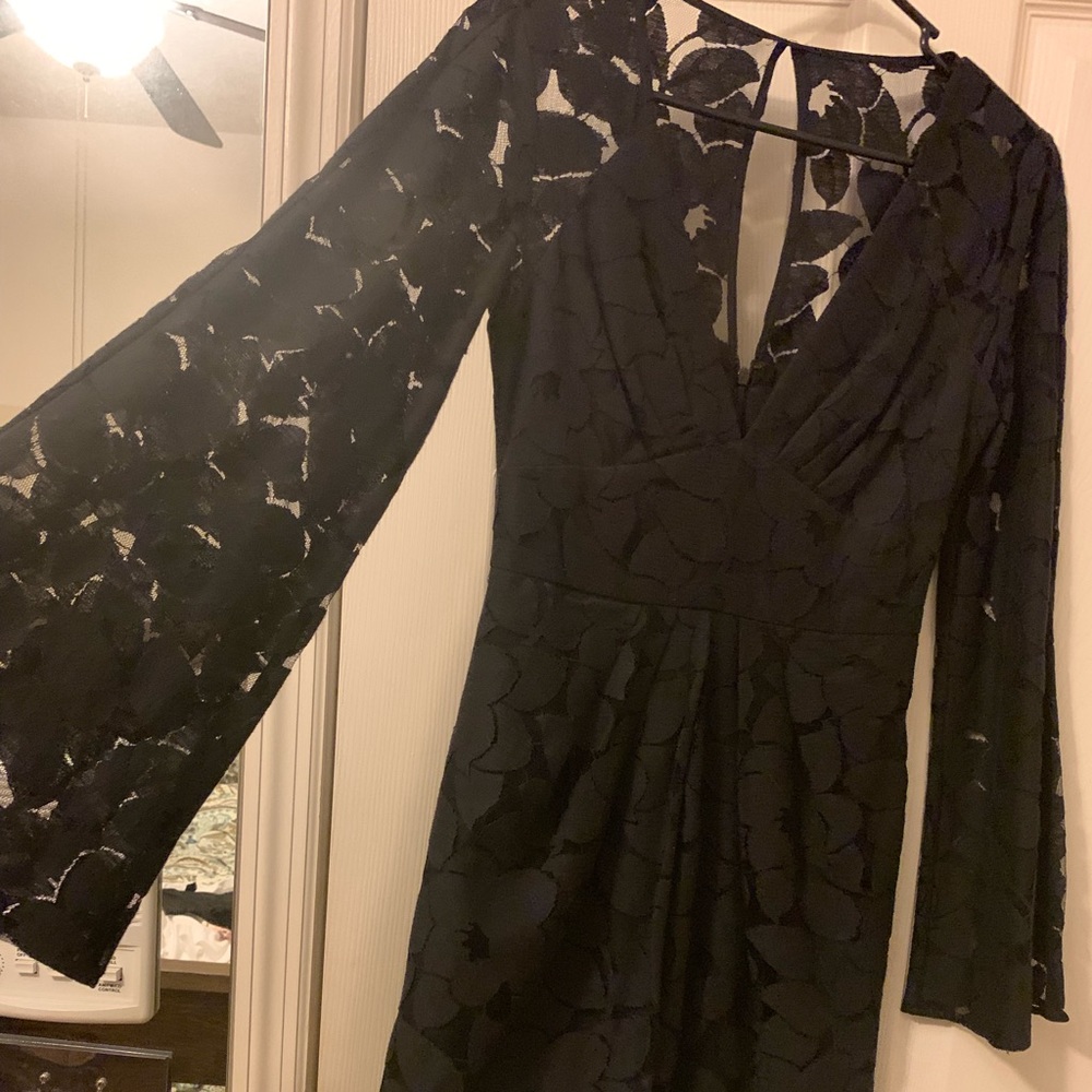 Black lace dress